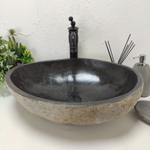 Раковина из речного камня RS-62007 (55*42*16)