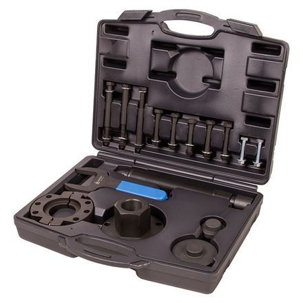 Цена на МАСТАК (100-30017C) Набор оправок для монтажа и демонтажа ступичных подшипников FORD, кейс, 17 предметов