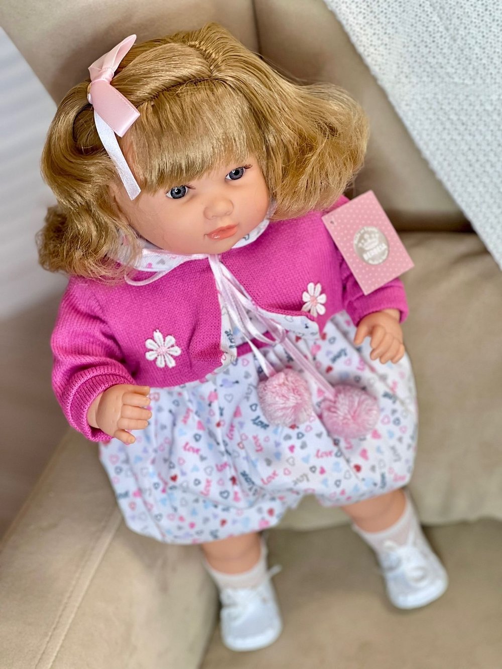 Кукла Berbesa мягконабивная 42см Sandra (4421K)