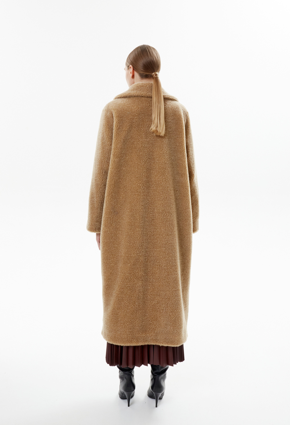 Шуба меховая, коричневый