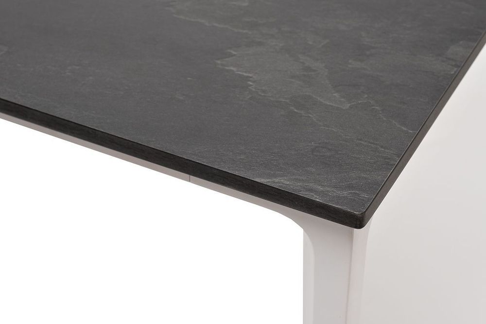 "Малага" обеденный стол из HPL 90х90см, цвет "дуб", каркас белый