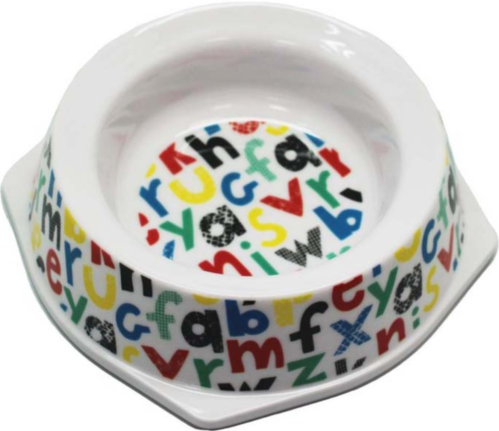 №1 Миска меламиновая &quot;Алфавит&quot;, d=16см, 300мл.