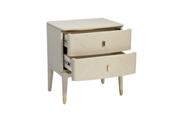 KFG138 Тумба 2 ящика белый шпон 58*42*65см