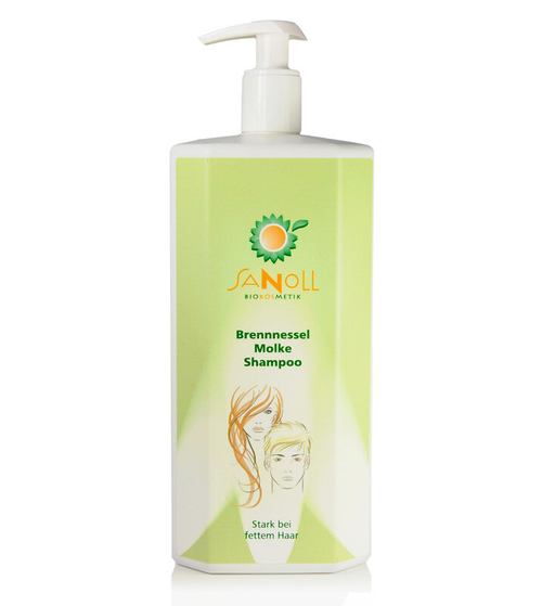 Шампунь Sanoll с сывороточным белком и крапивой, 1 л, 1000 мл