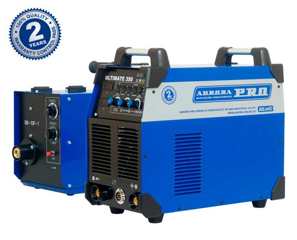 Сварочный аппарат ULTIMATE 350 IGBT (с горелкой+подающий закрытый SB-10F+пакет проводов)/Aurora-Pro