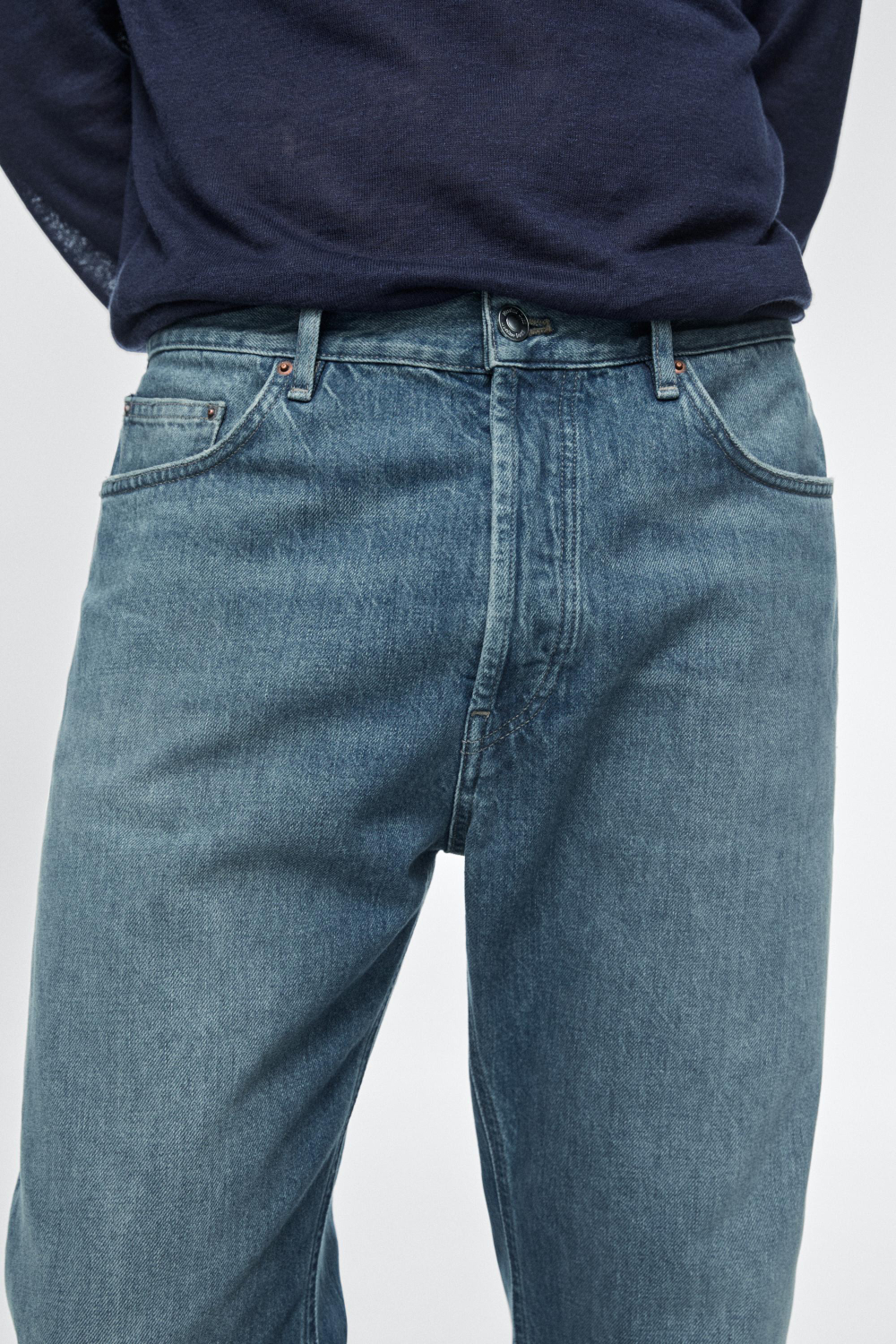 Massimo Dutti Джинсы прямого кроя, индиго