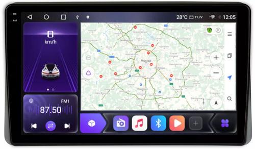 Магнитола для Volkswagen T5, T6, Tiguan, Passat, Polo, Jetta, Amarok, Golf и др., Skoda Fabia, Rapid - Kuberg SF-1075 QLed+2K, Android 12, Быстрая, CarPlay, 4G SIM-слот