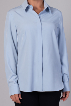 Блузка женская 3724зп, голубой #86Гол093724зп