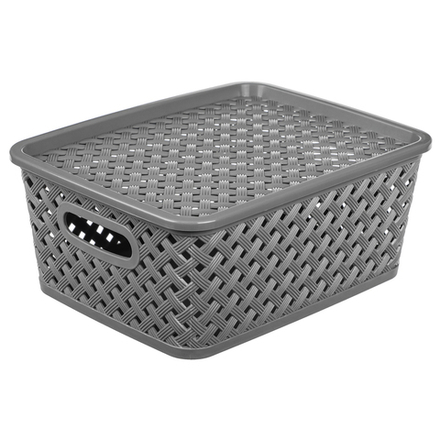 VETTA Корзина для хранения с крышкой "Сеул", 25x20x10см, 2 цвета