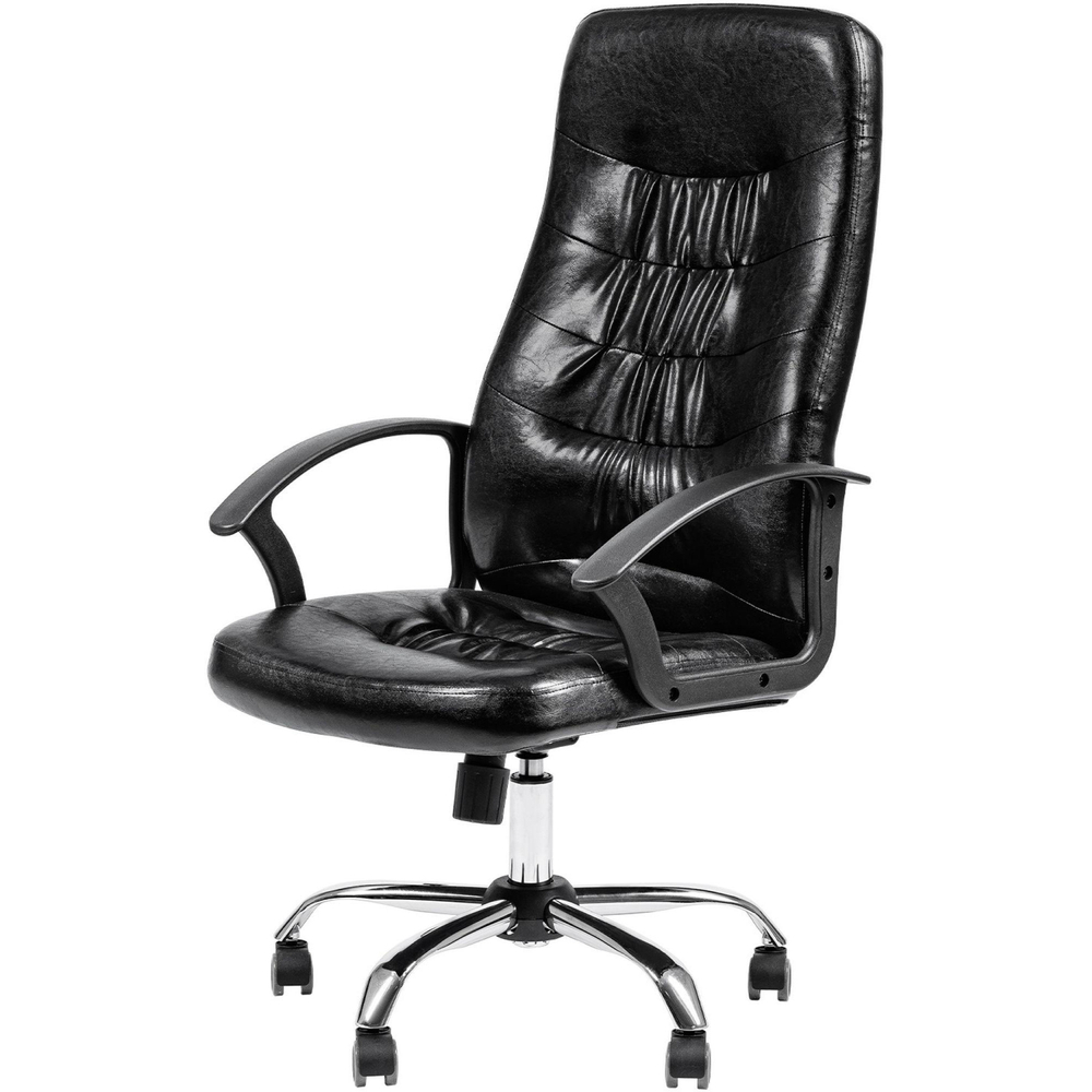 Кресло RC_РК 200 кожзам черный хром