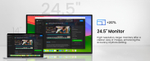 24.5" Портативный монитор Uperfect 2K IPS 2560x1440, 165 Гц