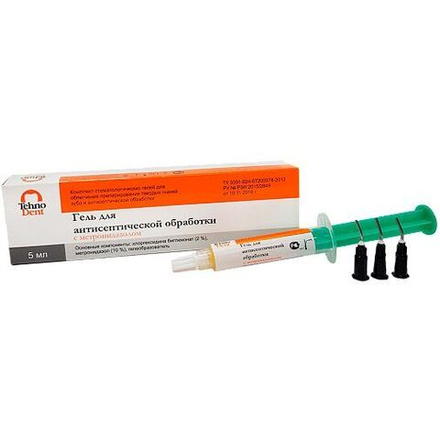 Гель антисептический с метронидазолом, 5мл, Технодент