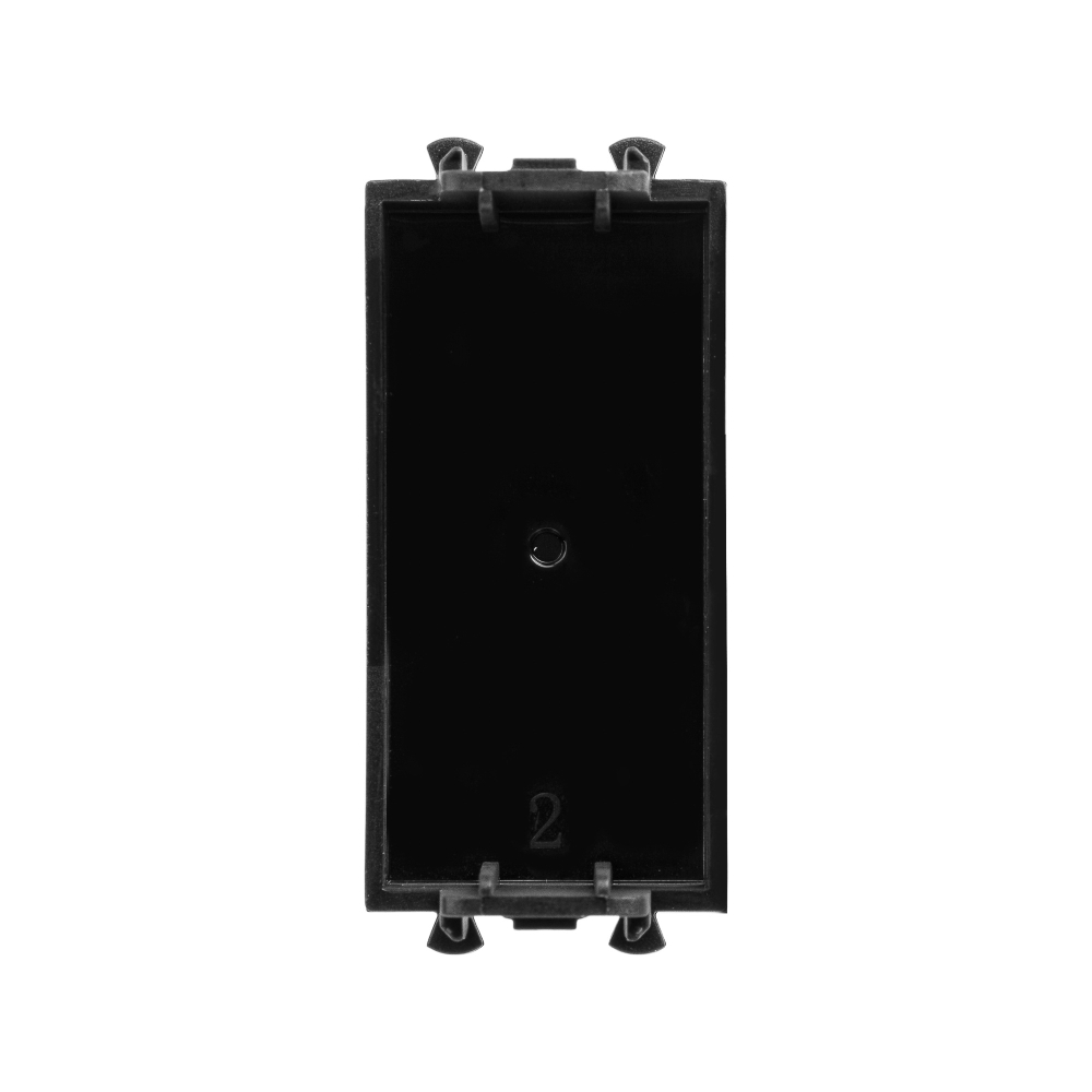 Заглушка модульная, "Avanti", "Черный квадрат", 1 модуль