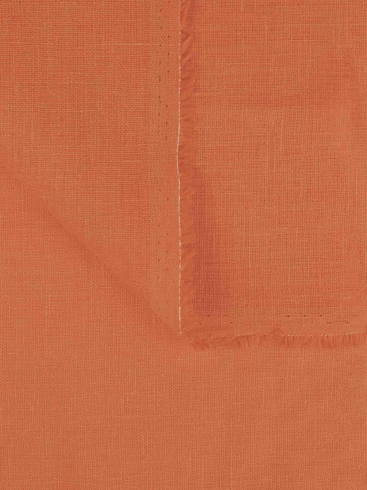 Ткань Лён костюмный, 185 гр/м2, 145 см, пр-во Беларусь, оранжевый, сорт 1