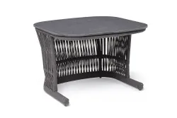 "Лугано" журнальный стол 76х76 H55 см из HPL, цвет "серый гранит"