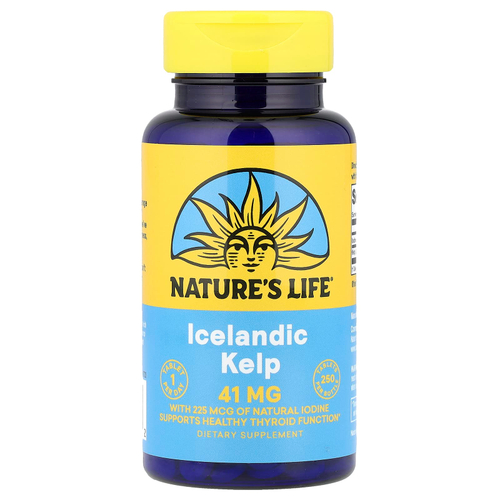 Nature's Life, исландский келп, 41 мг, 250 таблеток