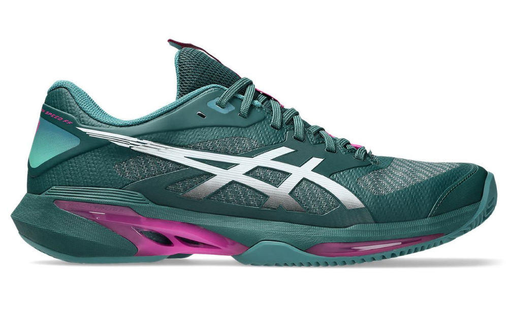 Мужские теннисные кроссовки Asics Solution Speed FF 4 Clay - dark neptune/white