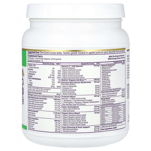 Paradise Herbs, Протеин и зелень, оригинальный вкус, без добавок, 454 г (16 унций)