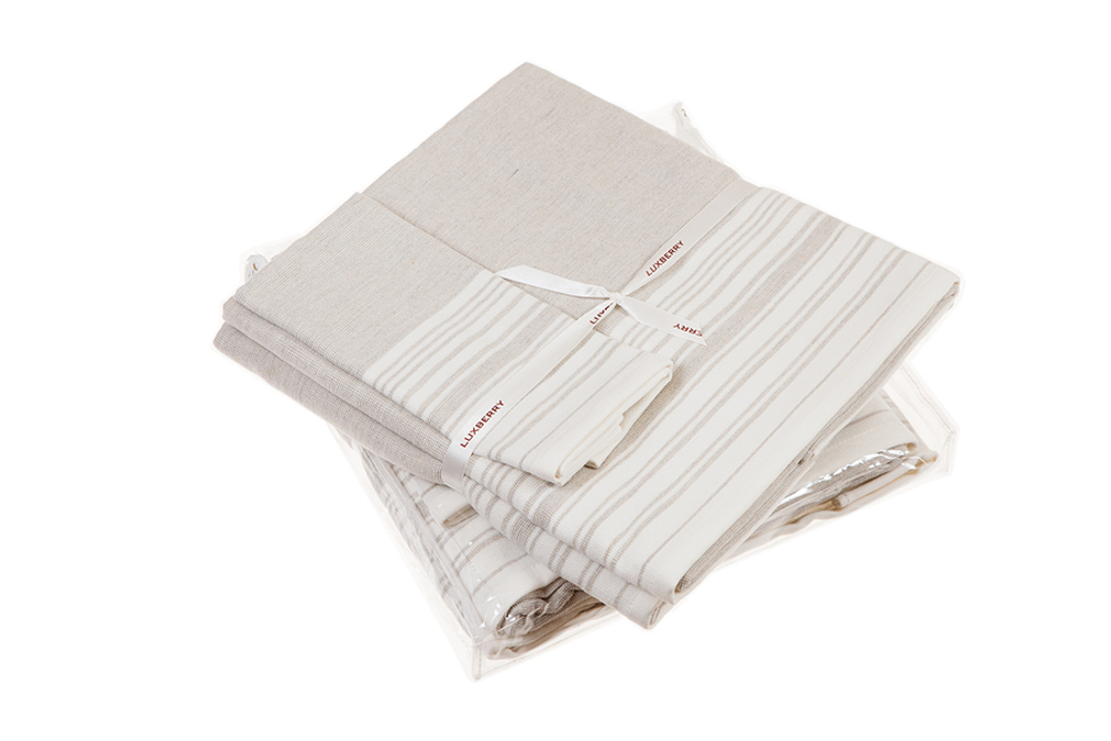 Набор полотенец 3 шт Luxberry SPA 3 белый/льняной Португалия
