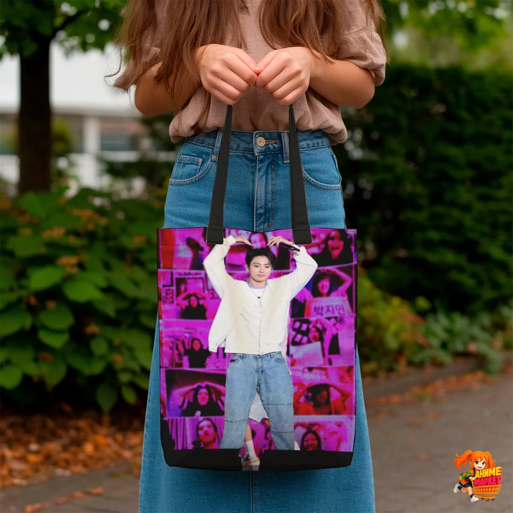 Сумка шоппер с принтом BTS
