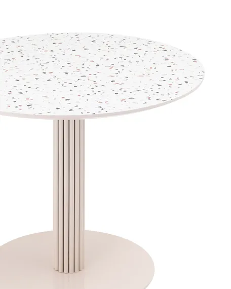 Стол Stem Ø90 см, терраццо