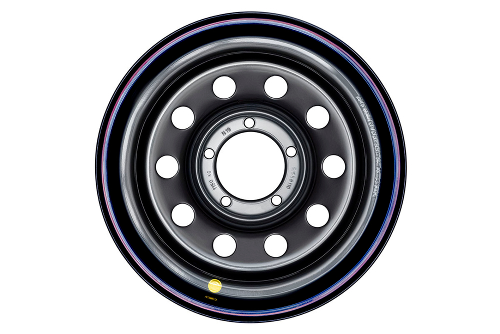 Диск усиленный УАЗ стальной черный 5x139,7 8xR16 d110 ET-3