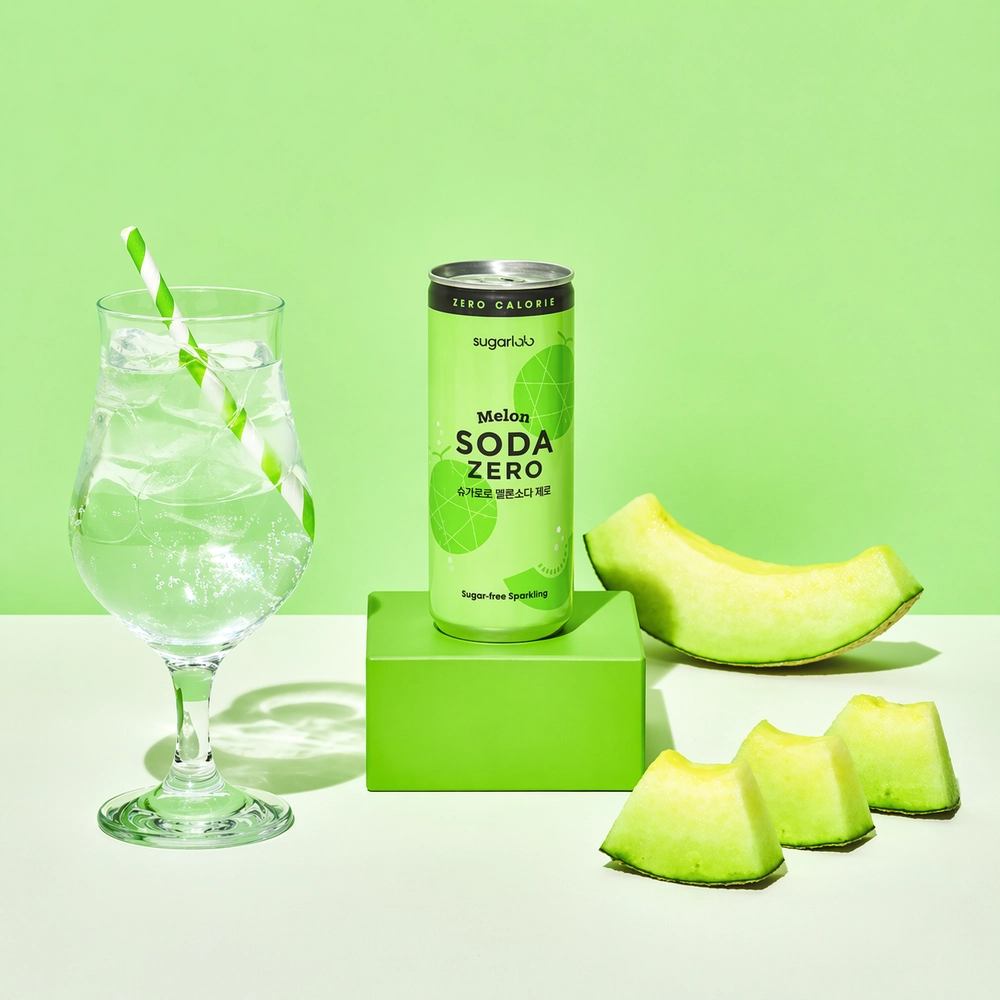 Напиток газированный без сахара Soda Zero со вкусом дыни