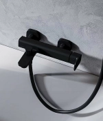 Смеситель для ванны и душа Ravak 10° Free black X070152 черный матовый