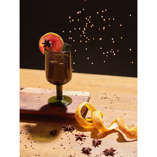 Набор бокалов для вина flowi, 410 мл, темно-зеленые, 2 шт.