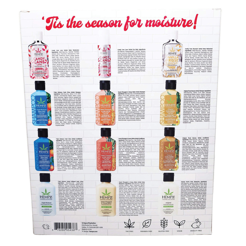 Hempz 12 Day of Hydration Minis Set