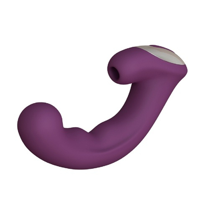 Вакуумный стимулятор клитора с вибратором Phoenix сливовый 18 см
