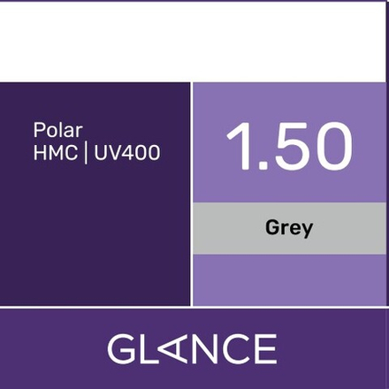 Поляризационная линза для очков Glance 1.50 PolarGray HMC/UV400
