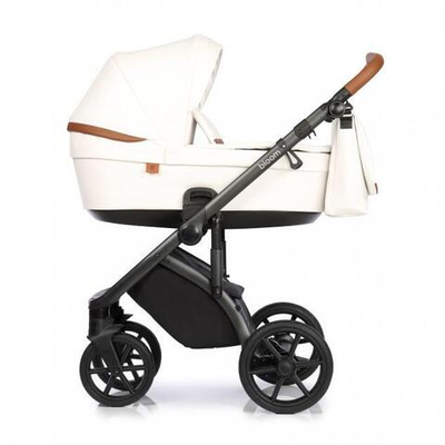 Детская коляска Roan Bloom 2 в 1 New 2020 эко-кожа (Белый) White