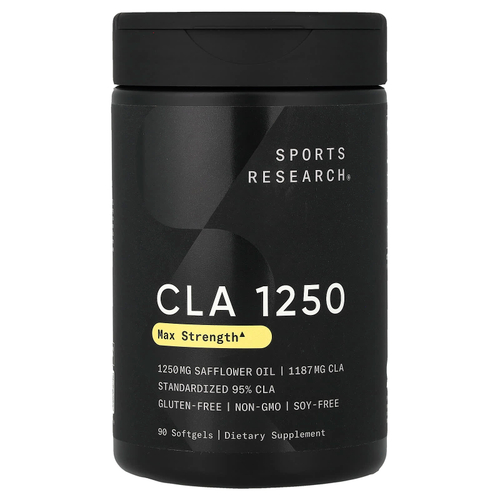 Sports Research, CLA 1250, 90 мягких таблеток