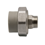 Муфта комб. разъемная, нар 25х1/2'' EVER® plast  СЕРЫЙ (Россия)