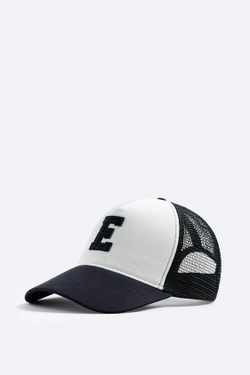 ZARA КЕПКА С РЕЛЬЕФНОЙ БУКВОЙ, ЭКРЮ