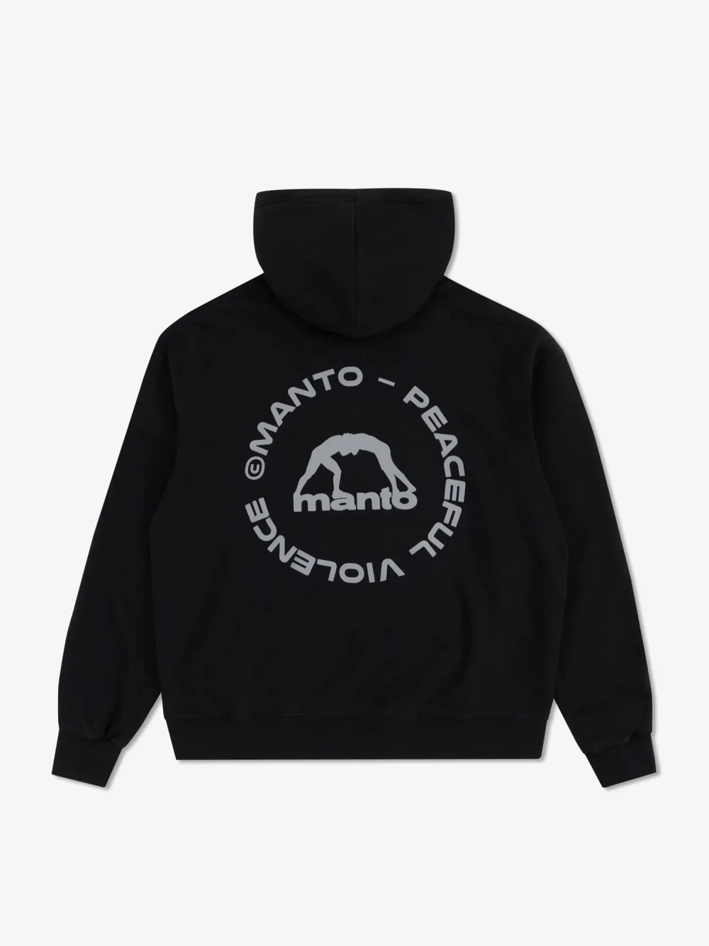 Худи MANTO LABEL 25 OVERSIZE чёрная