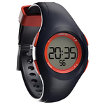 DECATHLON Wrist Watch Electronic Movement Resin Strap 34mm Gray Dial Kids"