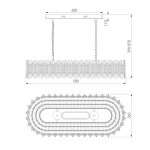 Подвесная люстра Bogates CHALEUR 423/1 4690389208027
