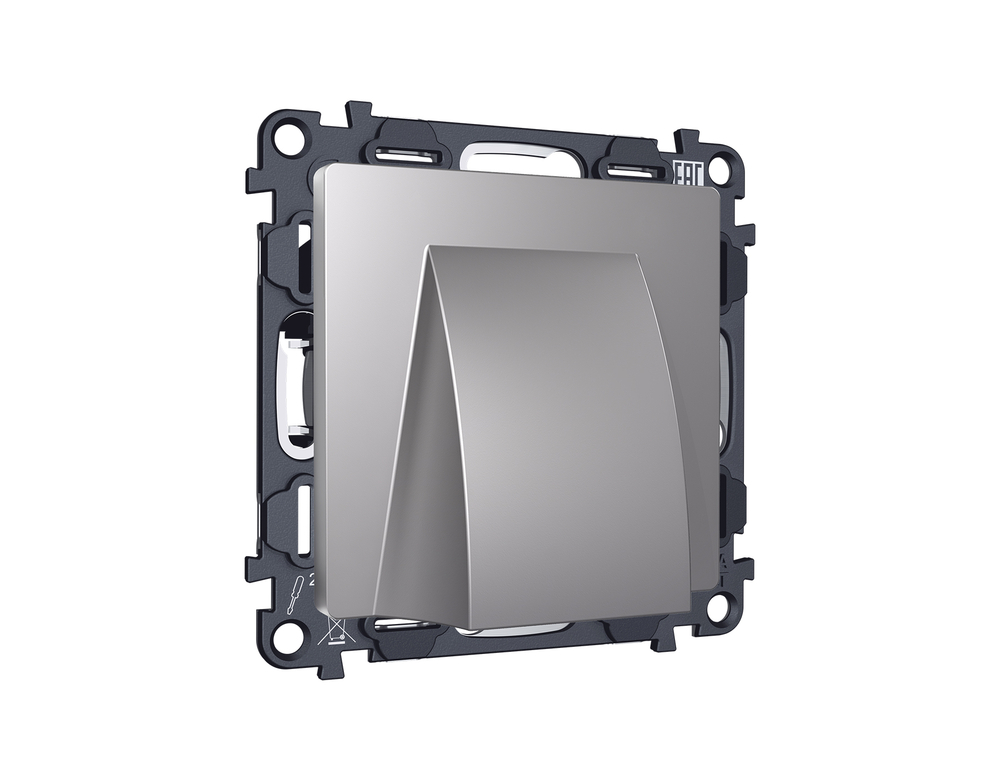 MA515810 Комплект вывода кабеля с фиксатором ALFA Сталь матовый QUANT (AP5158, VM238)