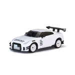Радиоуправляемая модель для дрифа Nissan GTR белый c камерой и гироскопом 1:43 , Набор Sniclo FPV MG 117 , Машина+пульт+Очки FPV V2