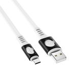 Кабель Borofone BX35 USB-microUSB 2.4A 1м TPE White