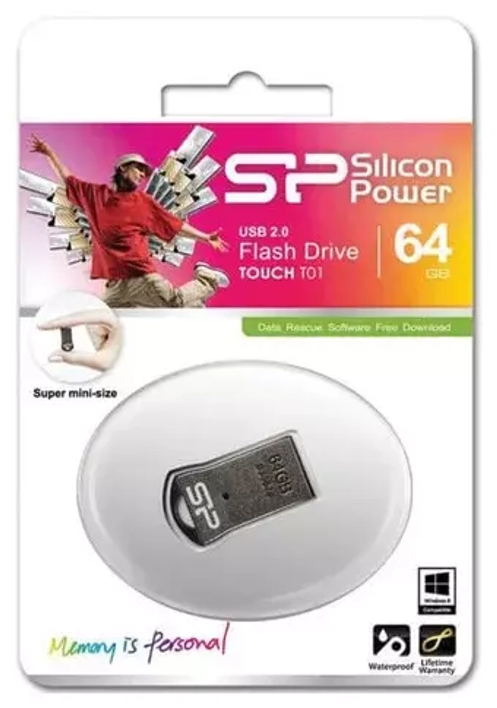 64GB USB Silicon Power Touch Т01 черный