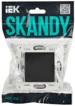 SKANDY Заглушка с суппортом SK-C01G графит IEK