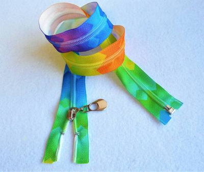 Молния (витая, Т5, 70 см), принт- Радужные разводы