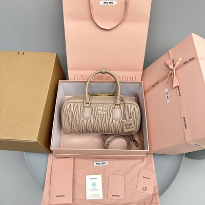 Miu Miu Arcadie Matelasse Nappa Leather Bag 27 cm
