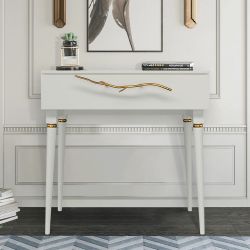 Консоль Арт Колор matte Классик Голд Белый опал матовый