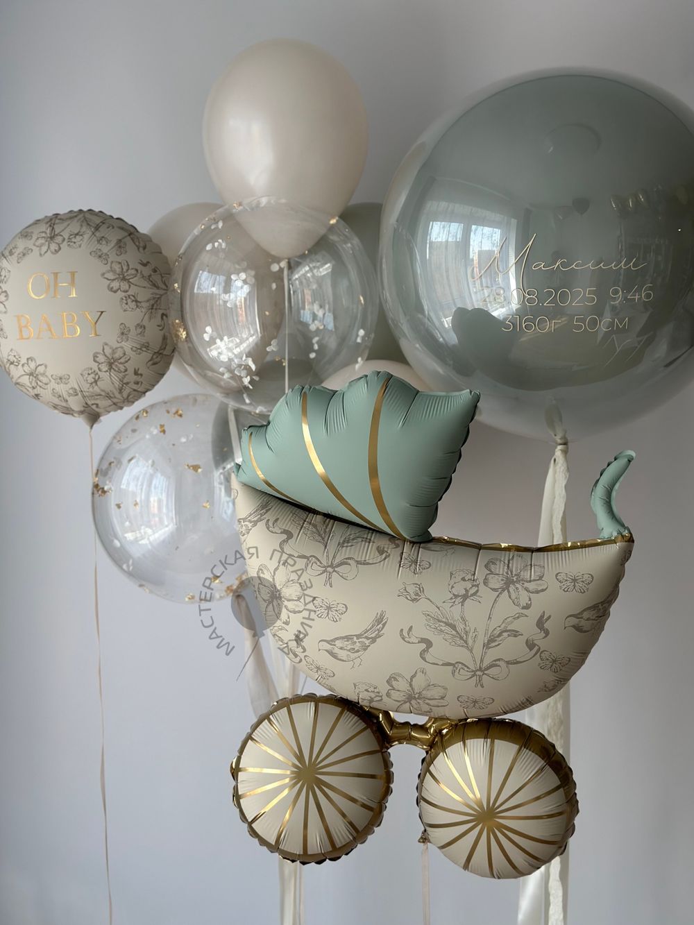 Воздушные шары на выписку №8806  Изображение3