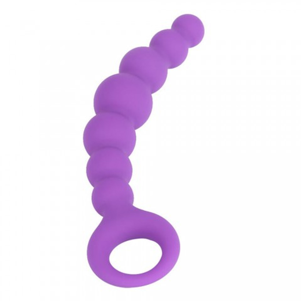 Анальная цепочка Bubble фиолетовая от Alive