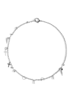 Колье "Piercing cross" Silver